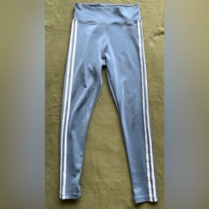 Adidas steel blue leggings climalite size S high waist.